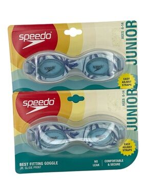 Speedo junior swim goggles Size 6-14 (2pack) palm print